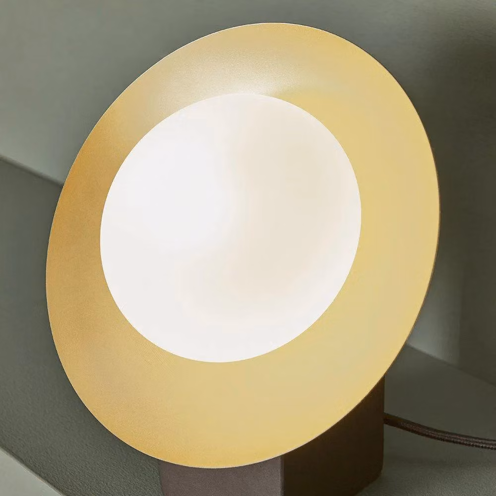Netlighting TIVOLI Contemporary Glass Table Lamp in Gold/Brass and Bronze – 3