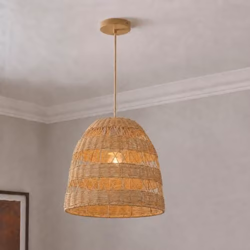 CGC Lighting Mosi Natural Rattan Round Lampshade – 1