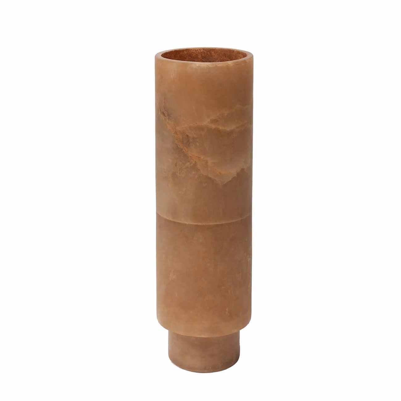 Dome Deco Lascar Round Stone Tealight Holder in Petrol and Brown