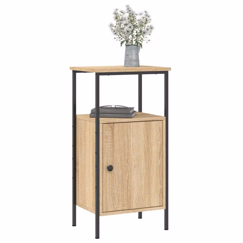 Berkfield Home Set of 2 Bedside Cabinets in Sonoma Oak, Light Brown, W/D/H: 41 x 31 x 80 cm – 3