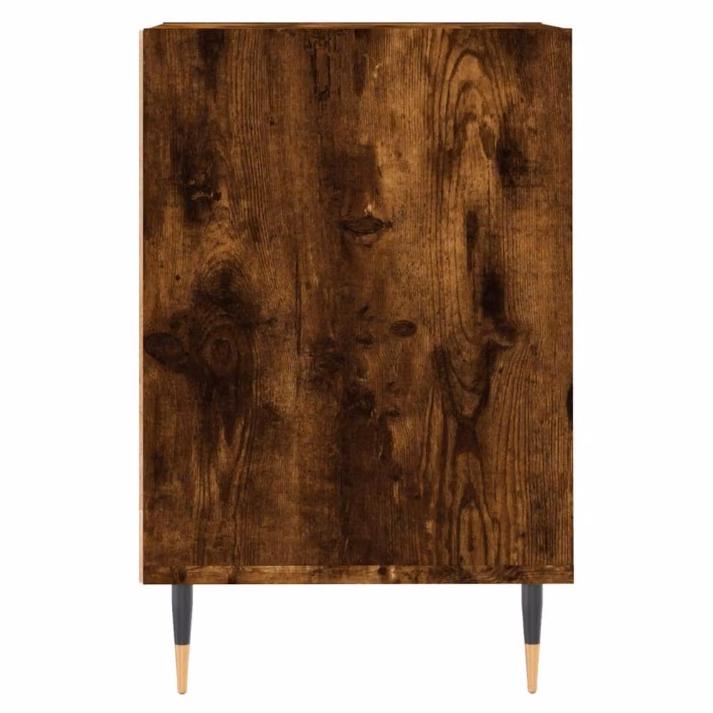 Berkfield Home Smoked Oak TV Cabinet in Brown, W/D/H: 160 x 35 x 55 cm – 4