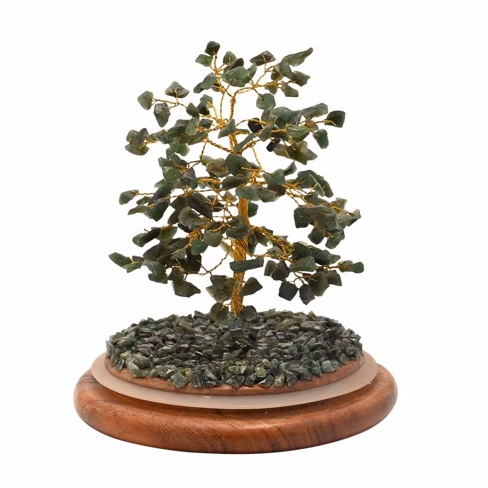 Serenity Small Aventurine Green Gemstone Dome Tree Tabletop Decoration – 2