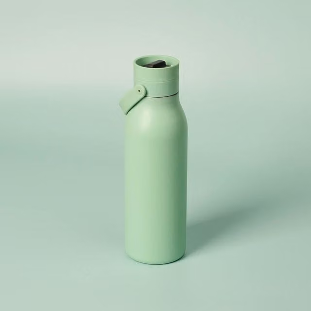 Circular & Co Insulated Stainless Steel Water Bottle, 500ml, Green, Leakproof and BPA-Free – 1