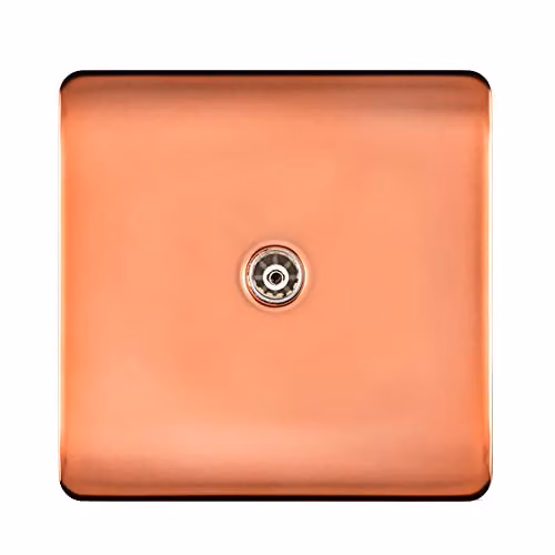 Trendi 1 Gang Female Co-Axial Television Socket in Copper – 1