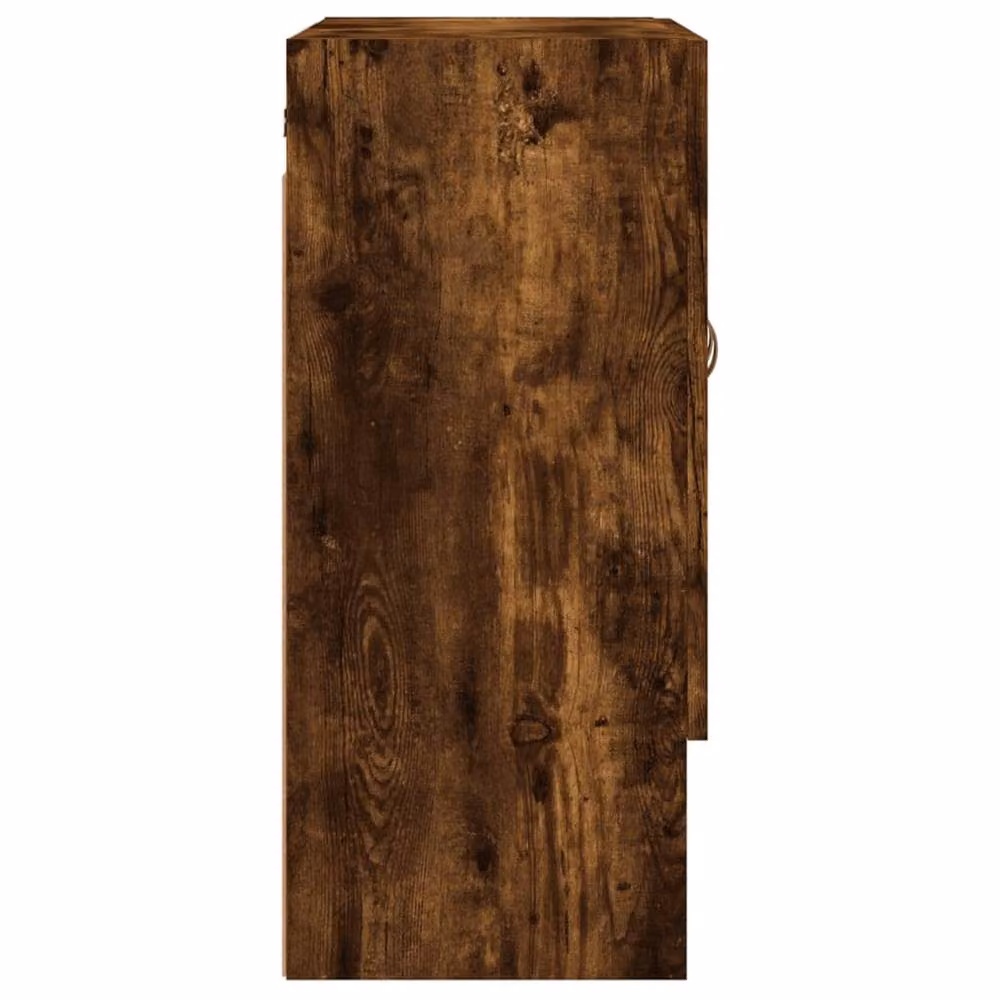 Berkfield Home Smoked Oak Wall Cabinet in Brown, W/D/H: 60 x 31 x 70 cm – 5