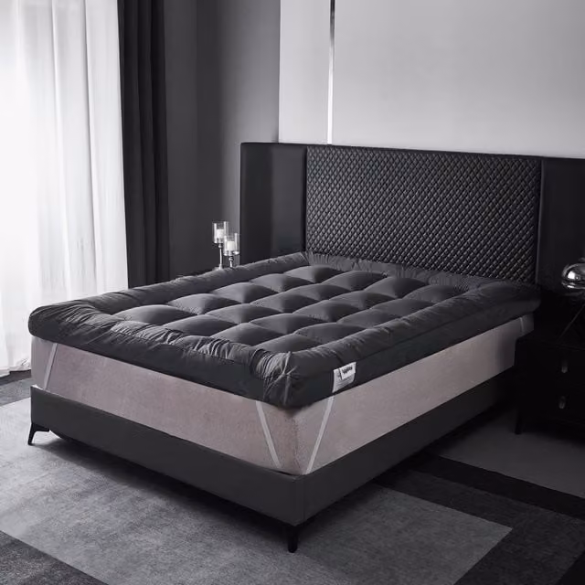 Ezysleep Grey 4 Inch Super Soft Hypoallergenic Mattress Topper, Width: 122 cm