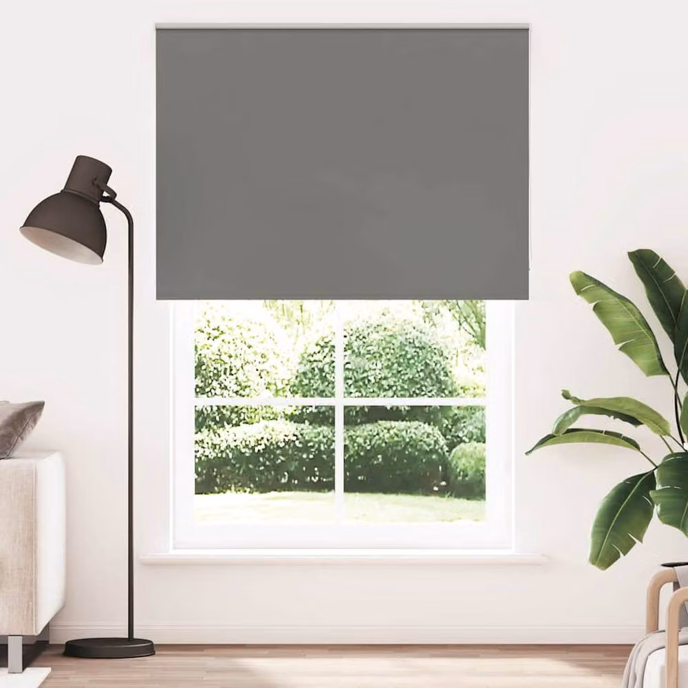 Berkfield Home Grey Blackout Roller Blind, Thermal Insulating Polyester, W: 165 cm, H: 230 cm – 2