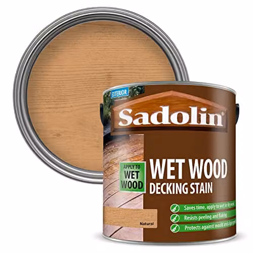 Sadolin Water-Based Wood Decking Stain in Sand, 2.5L – 2