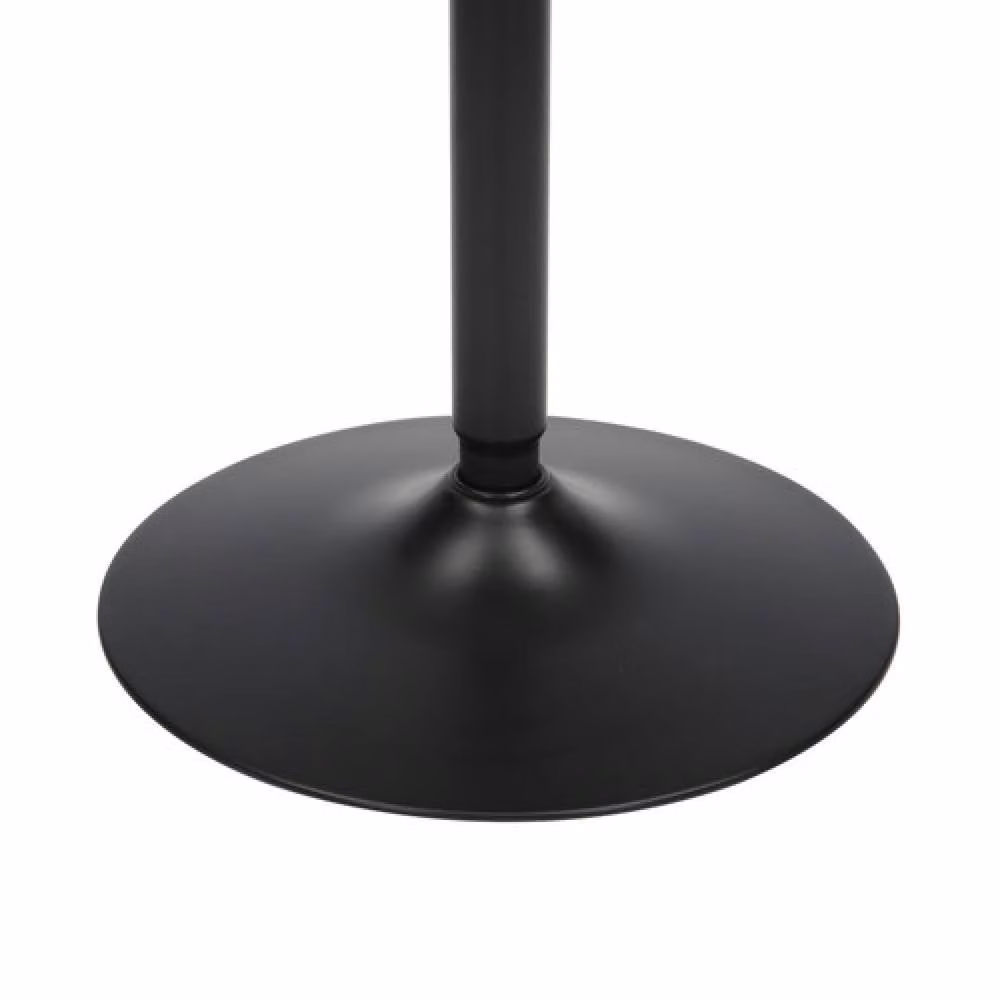 Netfurniture Metropolitan Round Poseur Table in Matt Black Wood – 5