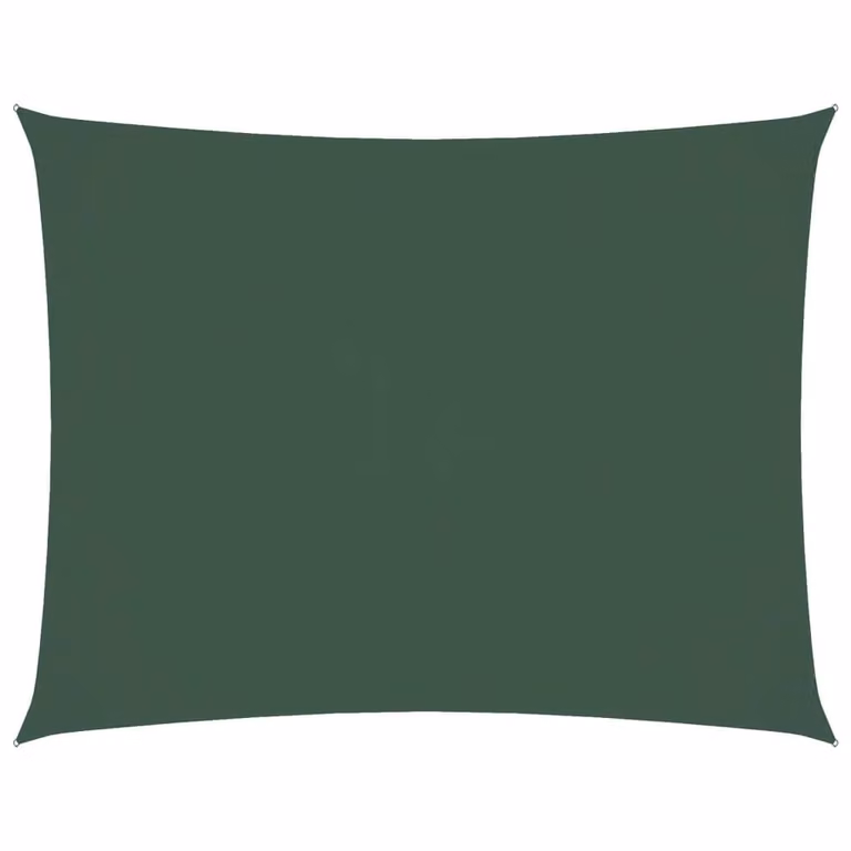 Berkfield Home Rectangular Oxford Fabric Sunshade Sail in Dark Green, W: 6 m, D: 5 m