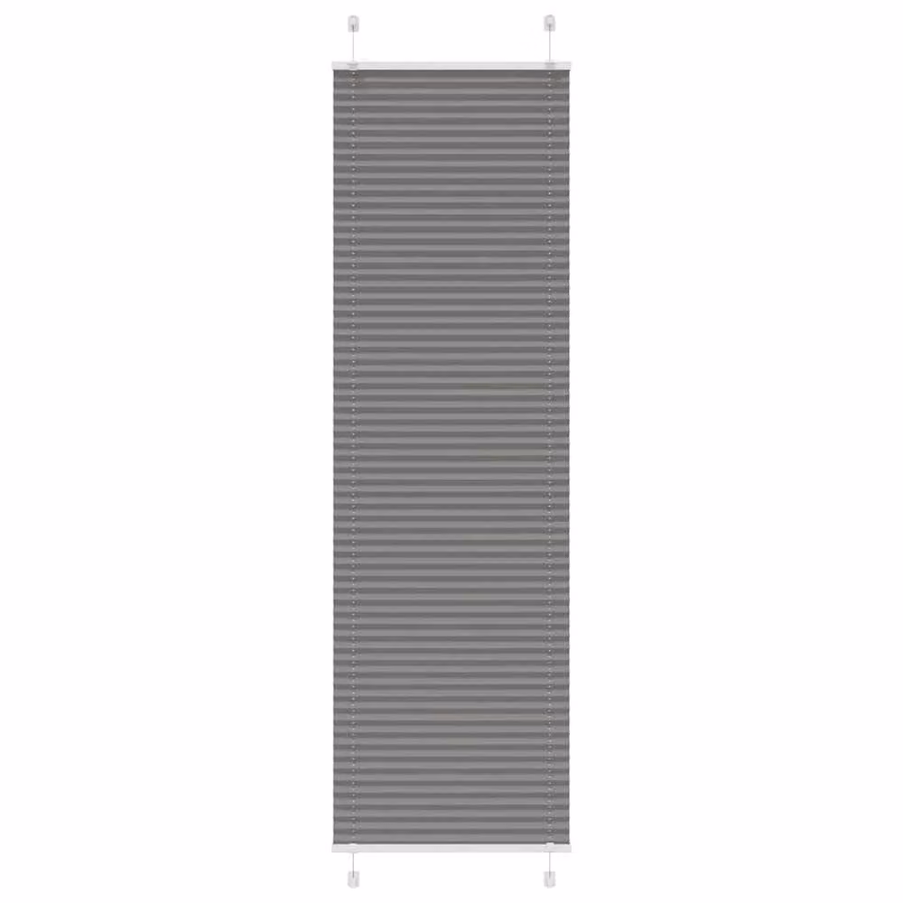 Berkfield Home Single Pleat Blind in Anthracite Grey, W: 55 cm, H: 200 cm – 2