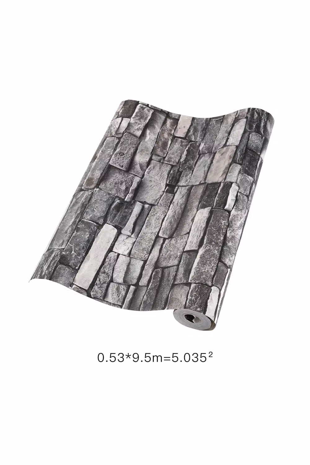 Living and Home Beckson 3D Embossed Wallpaper Roll in Grey and Black – 2