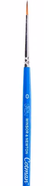 Winsor and Newton Cotman Series 111 Round Short Handled Designer's Brush No. 0 – 1