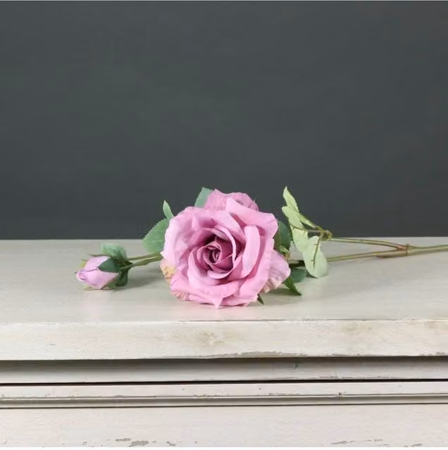 KDMD Tintagel Spray Rose in Mauve Pink, 3 Pack
