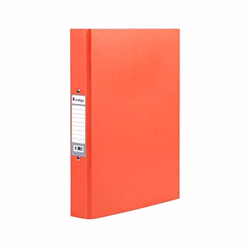 Indigo A4 2-Ring Binder in Red, 25 mm Spine, Pack of 10