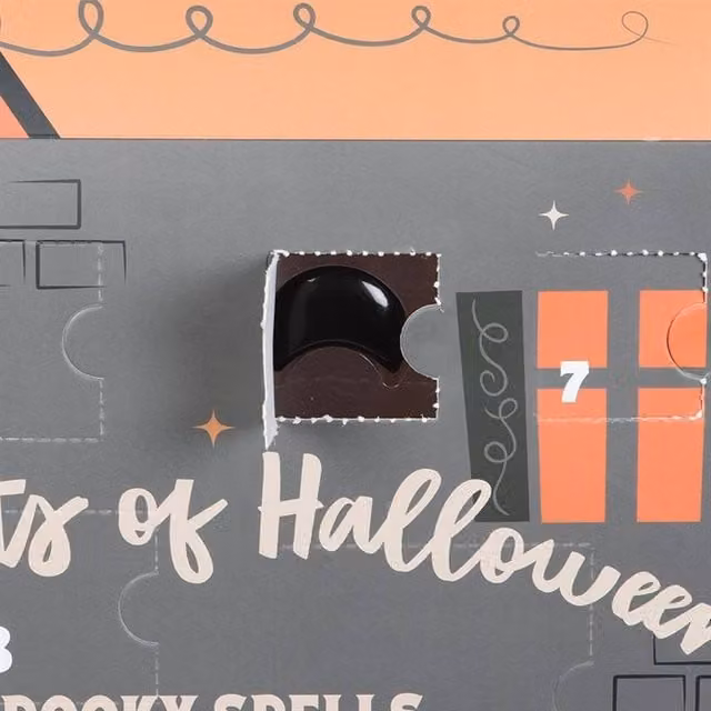 Uniqueful 13 Nights Of Halloween Advent Calendar for Adults, 13 Pack in Black, White, Orange and Purple