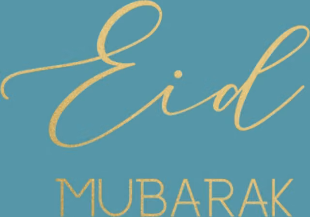 Peacock Supplies Luxury Foiled Eid Greeting Card in Petrol and Gold