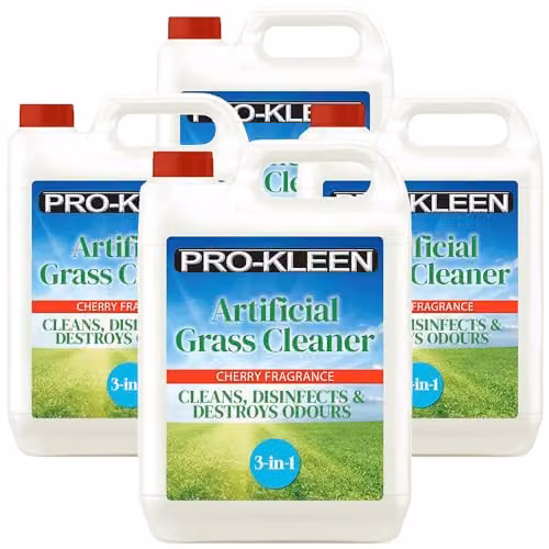 Pro-Kleen Artificial Grass Cleaner and Disinfectant with Cherry Fragrance, 4 x 5L Super Concentrate (Makes 60 Litres) – 1