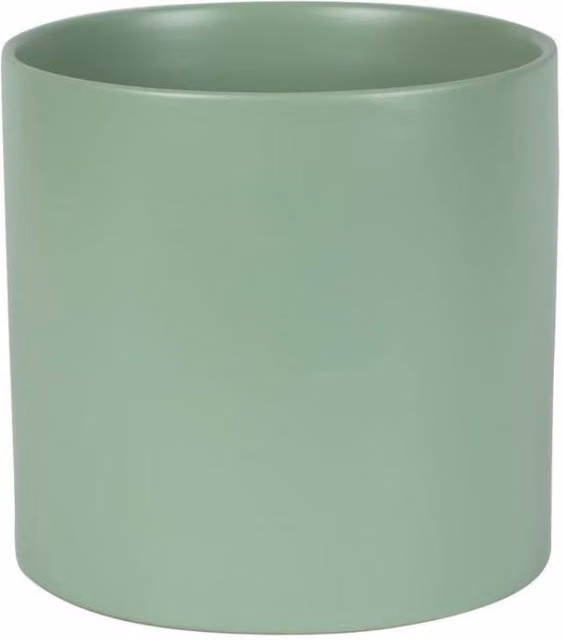 KDMD Hortus Sofia Matt Sage Ceramic Pot in Light Green