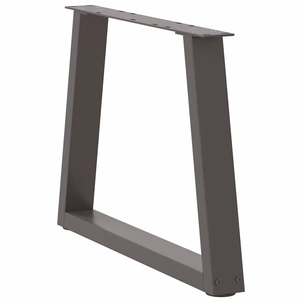 Berkfield Home V-Shape Dining Table Legs, 2 Piece Steel Set in Anthracite Black, H: 60 cm, W: 42 cm – 2