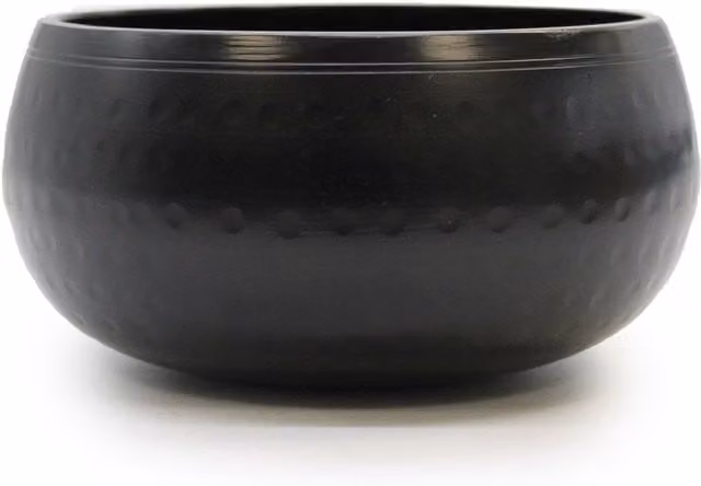 KDMK Black Metal Beaten Singing Bowl for Meditation and Mindfulness