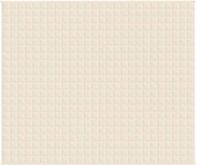 Berkfield Home Soft Weighted Blanket in Beige, W: 220 cm, D: 260 cm, 13 kg