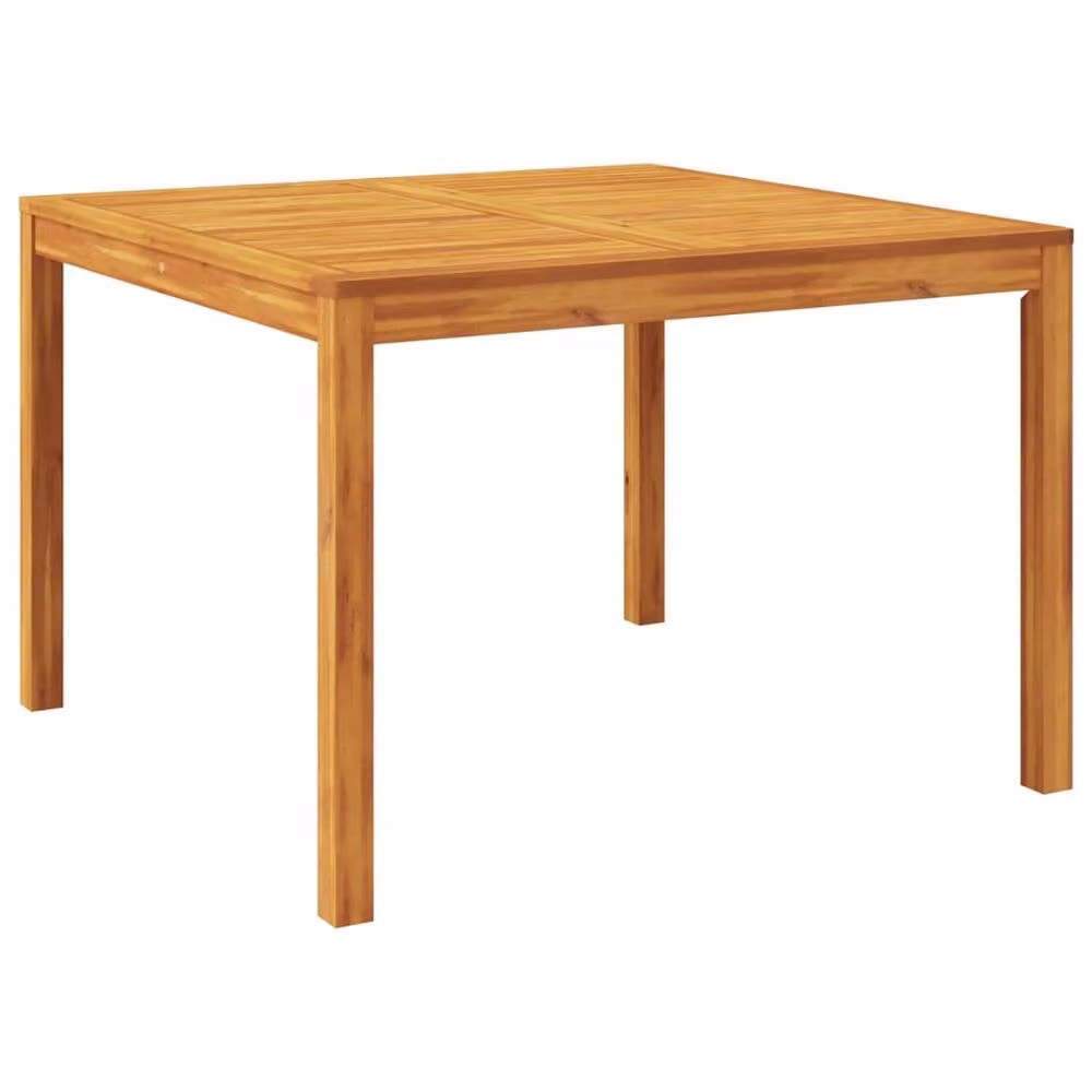 Berkfield Home Beautiful Modern Acacia Wood Garden Dining Table in Brown, W/D/H: 110 x 110 x 75 cm – 2