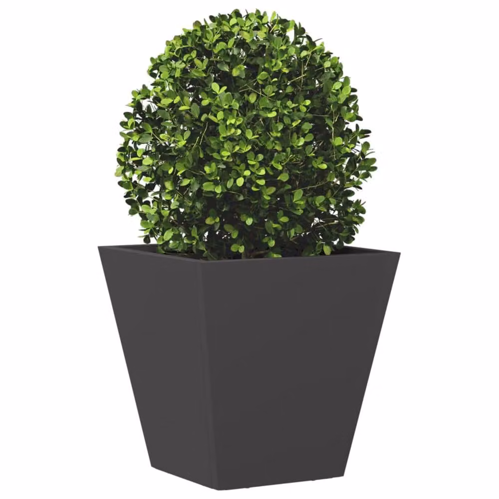 Berkfield Home Steel Garden Planter Tub, Black, W/D/H: 30 x 30 x 30 cm – 3