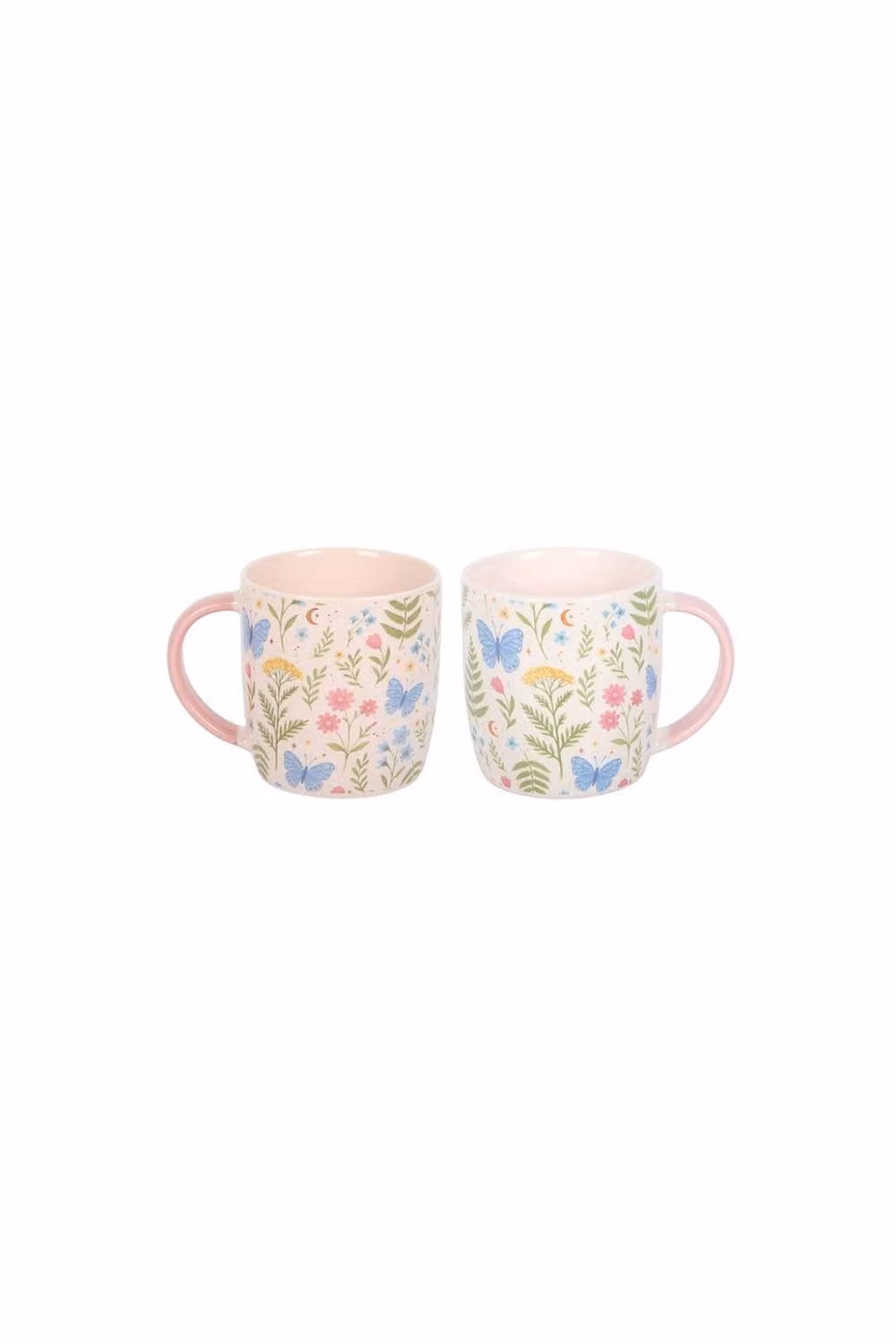 KDMD Luna Bloom Floral Ceramic Mug, 370ml, White – 2