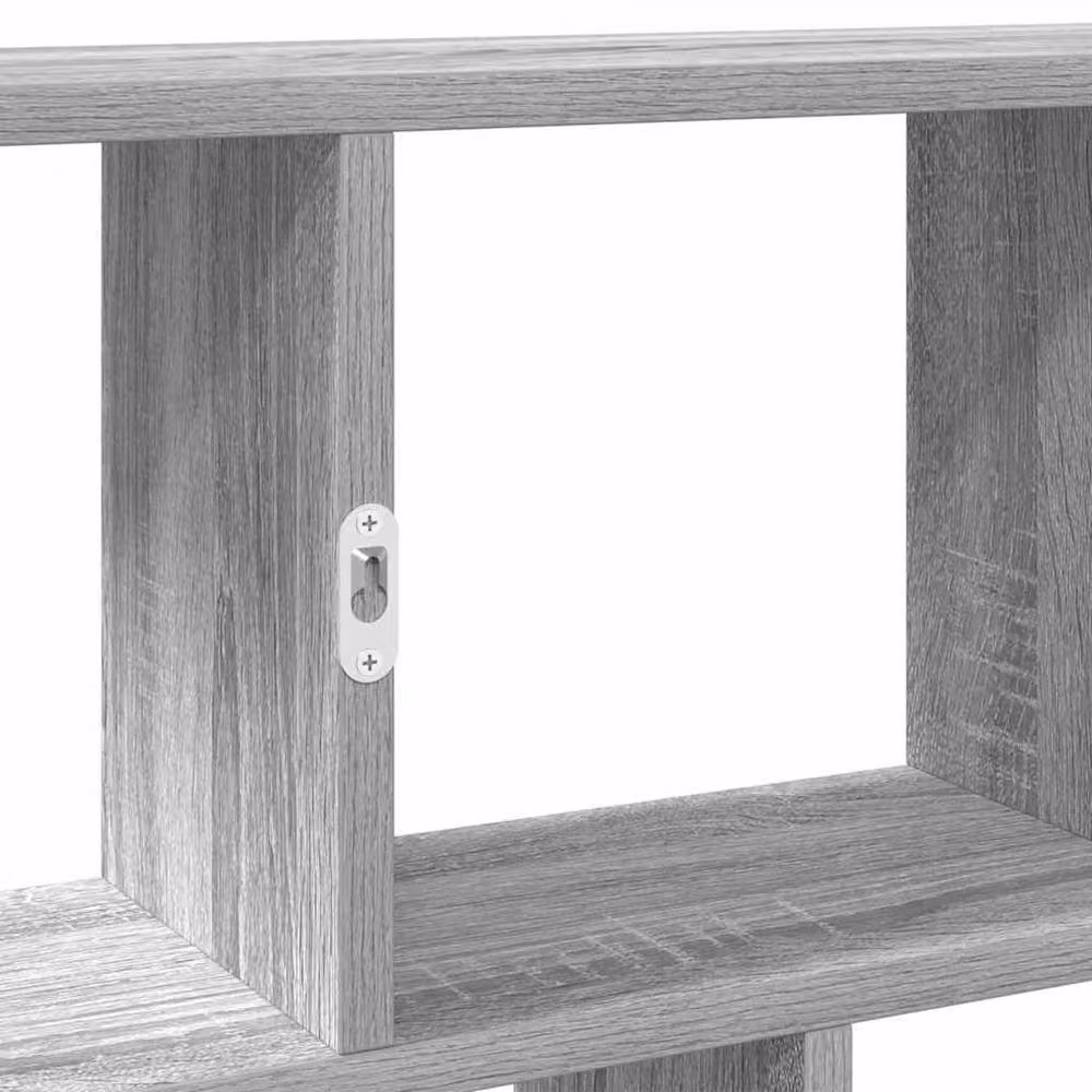 Berkfield Home Wall Mounted 12 Compartment Cube Shelf in Grey Sonoma Engineered Wood – 3