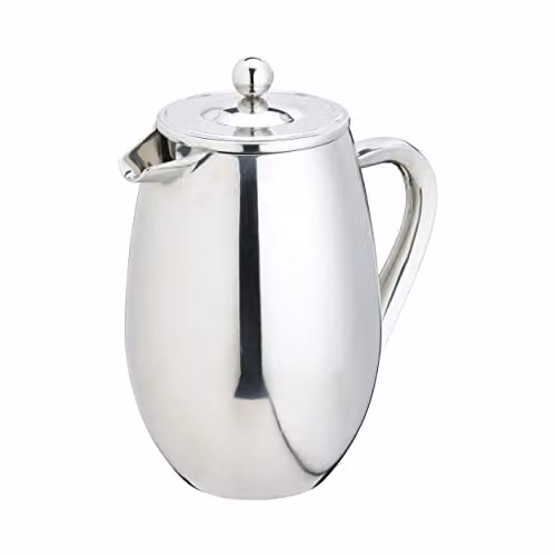 La Cafetiere Stainless Steel Double Walled Insulated French Press, 1L, Silver – 1