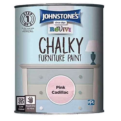 Johnstone's Upcycling Furniture Paint in Pink Cadillac, 750ml