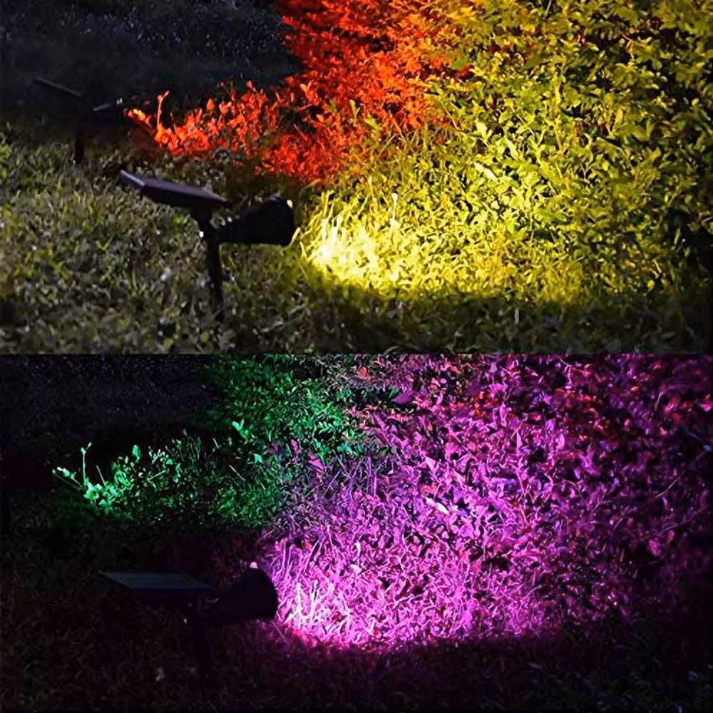 ENER-J Solar RGB Colour Changing LED Garden Spike Lights, Pack of 4, Black – 2