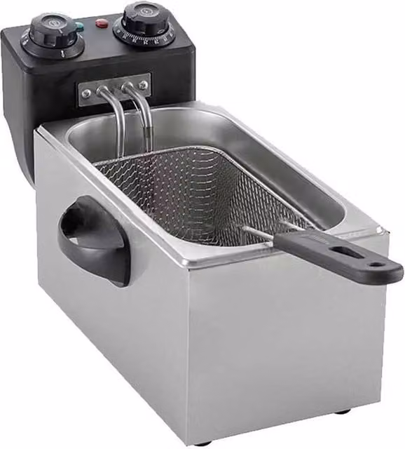 SPETLEK Large 3 Litre Stainless Steel Chip Pan in Silver – 1