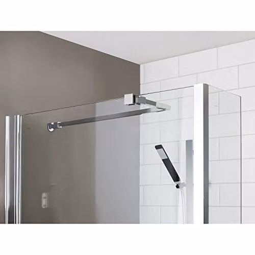 Nuie ARM22 Modern Bathroom Wetroom Universal Stabilising Bar, Polished Chrome, W/D/H: 1000 x 15 x 15 mm – 1