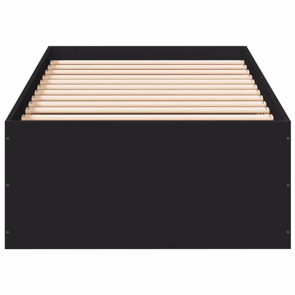 Berkfield Home Modern Bed Frame in Black, W/D/H: 100 x 200 cm – 3