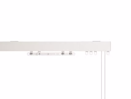 New Edge Blinds White Bendable Curved Aluminium Corded Curtain Hanging Track