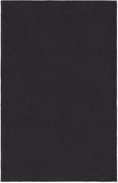 James and Nicholson Black Microfibre Fleece Blanket