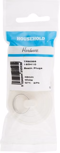 Hiatt White Basin Plugs, 48mm