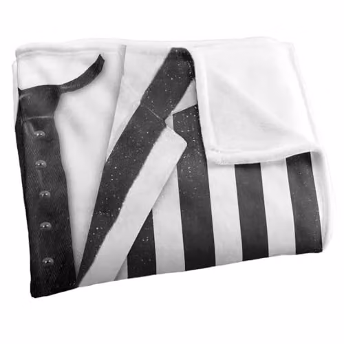 Beetlejuice Striped Suit Silky Touch Super Soft Fleece Throw Blanket in White, W/D/H: 152 x 127 cm – 3