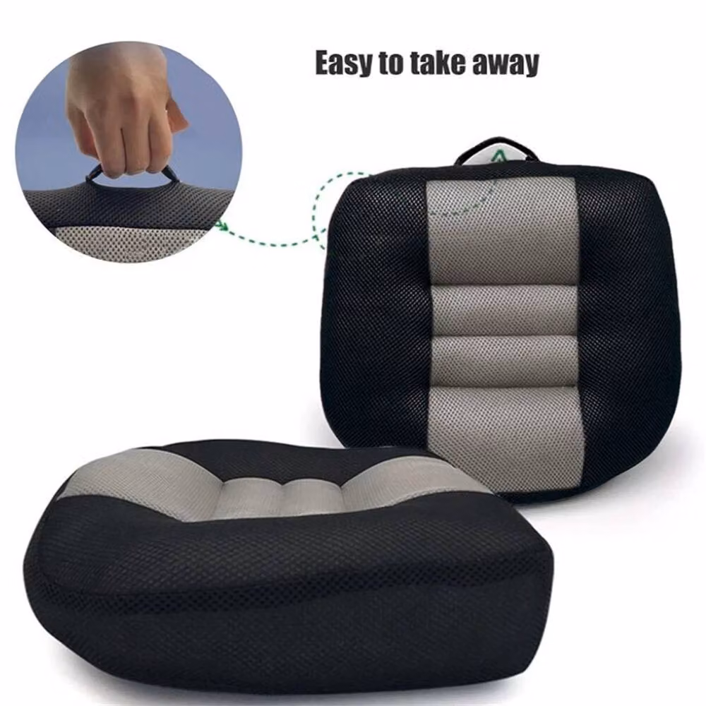 NESTLUNE Adult Car Driving Booster Seat Cushion Heightening Mat, Black, W: 190 cm, D: 100 cm – 6