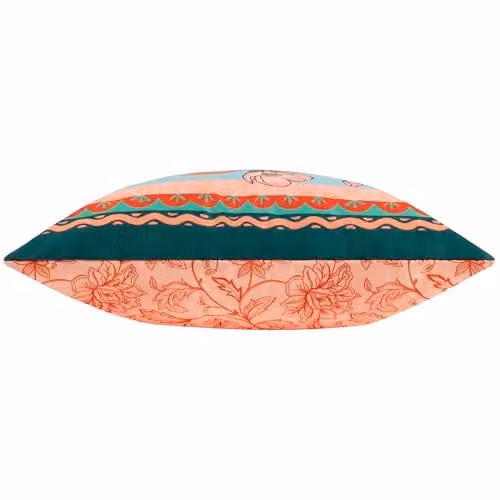 Furn Anemone Peaches Floral Printed Outdoor Square Cushion in Orange and Multicolour, W/D/H: 45 x 45 x 45 cm – 2
