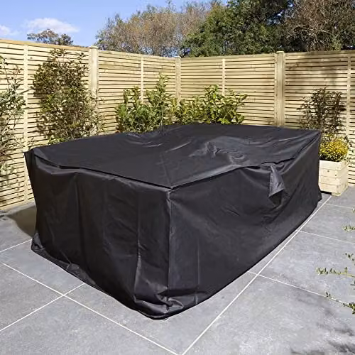 Rowlinson Premium Rectangular Recliner Duo Set Cover in Black, L180 x W95 x H130 cm
