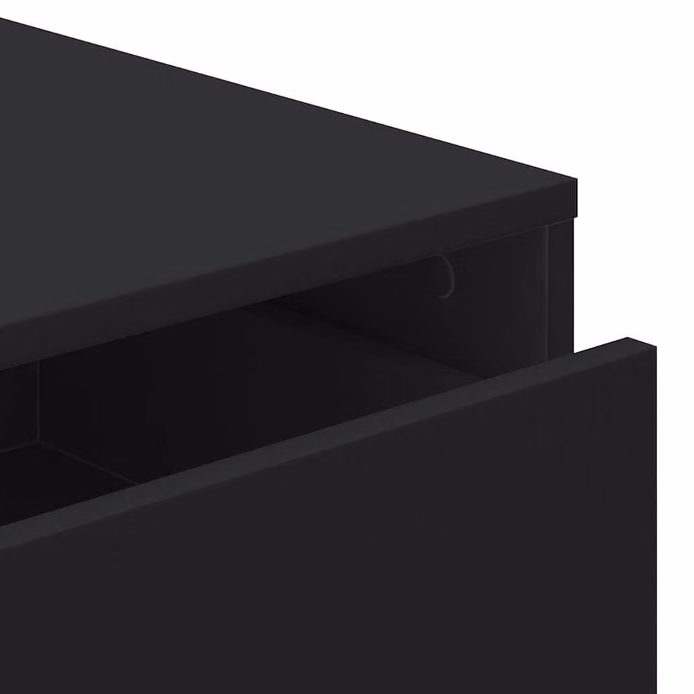 Berkfield Home Corner Chest of Drawers in Black, W: 60 cm, D: 41 cm, H: 58 cm – 6