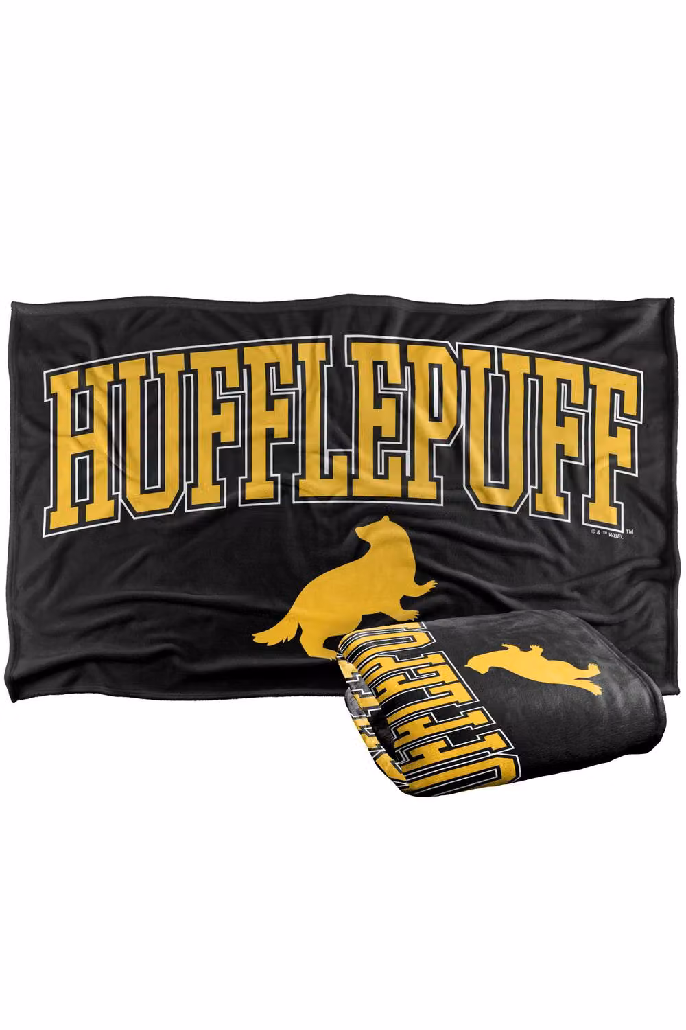 Warner Bros. Harry Potter Hufflepuff Arched Badger Super Soft Fleece Throw Blanket, Multicolour, W: 91 cm, D: 147 cm – 3
