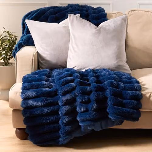 OHS Set of 2 Matte Velvet Square Cushion Covers, Grey, W/D/H: 45 x 45 x 45 cm – 2