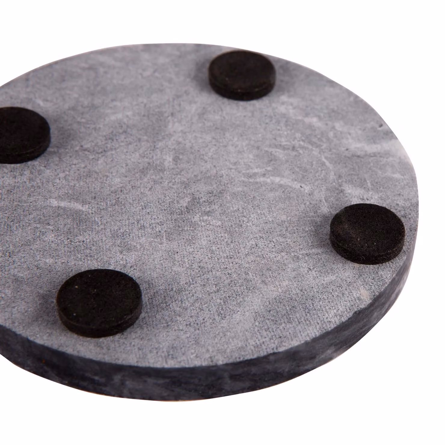 Argon Tableware 12-Piece Marble Placemats and Round Coasters Set in Black and White – 3