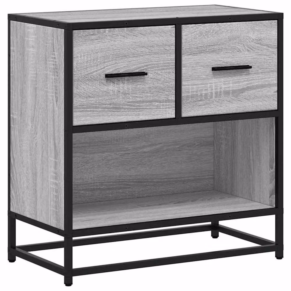 Berkfield Home Elegant Bedside Cabinet in Grey Sonoma, W/D/H: 60 x 31 x 60 cm – 3