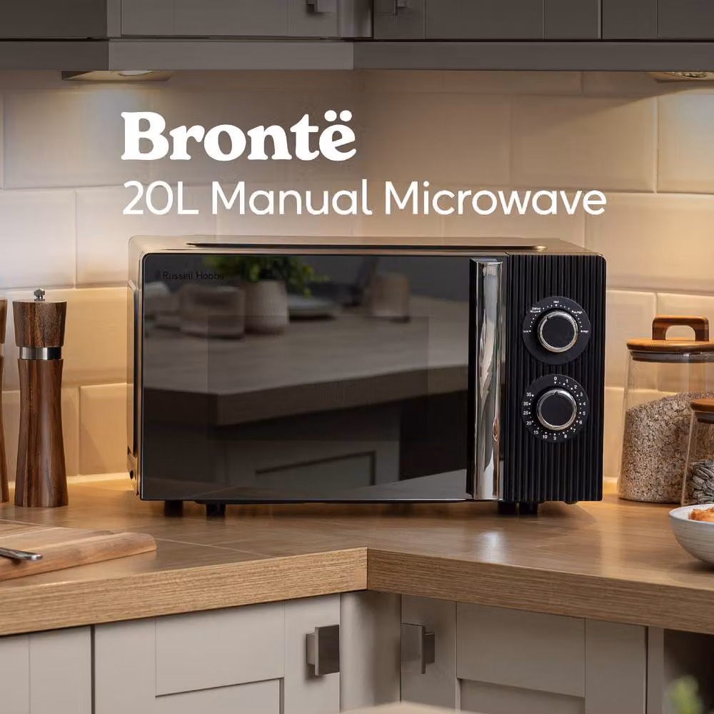 Russell Hobbs Bronte 20 Litre Black Manual Solo Microwave RHMM833B – 2