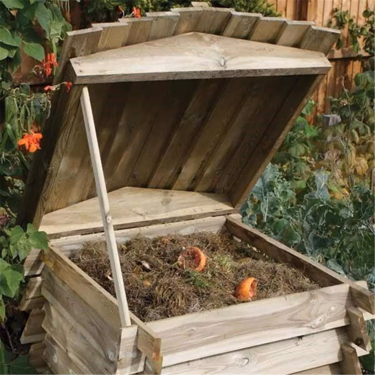 Cheshire Deluxe Beehive Composter Planter in Light Oak Wood – 2